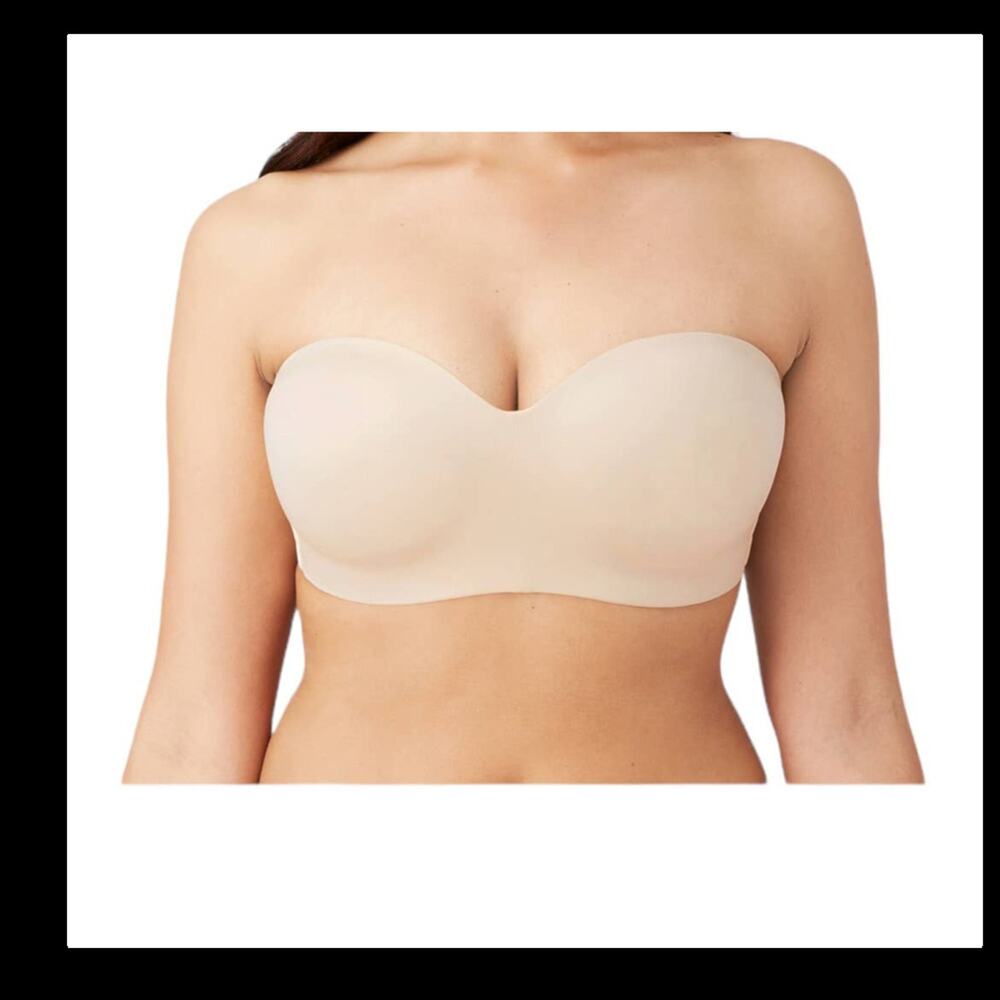 Wacoal 854372 Staying Power wire free strapless bra tan size 32C